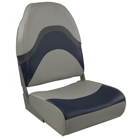 SPRINGFIELD MARINE Springfield Premium Wave Folding Seat - Grey/Blue w/Meteor Stripe 1062031